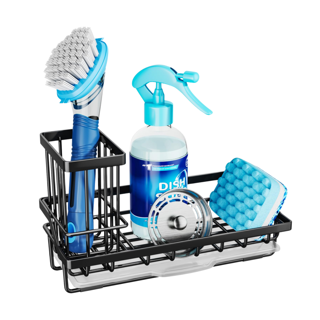 Consumest Sink Caddy Organizer with Removable Drip Tray Kitchen Pickr