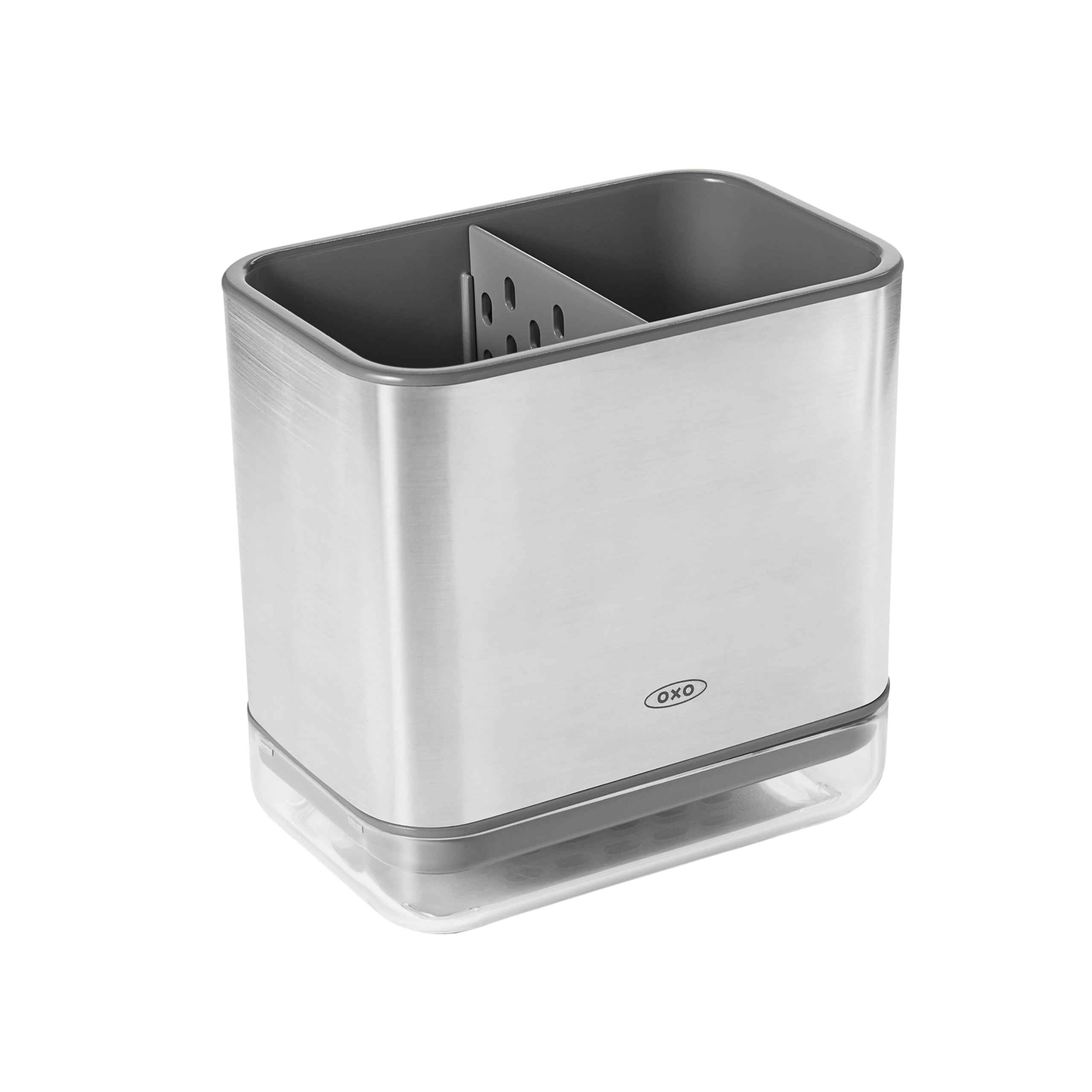 OXO Good Grips stainless steel sink caddy gray countertop organizer