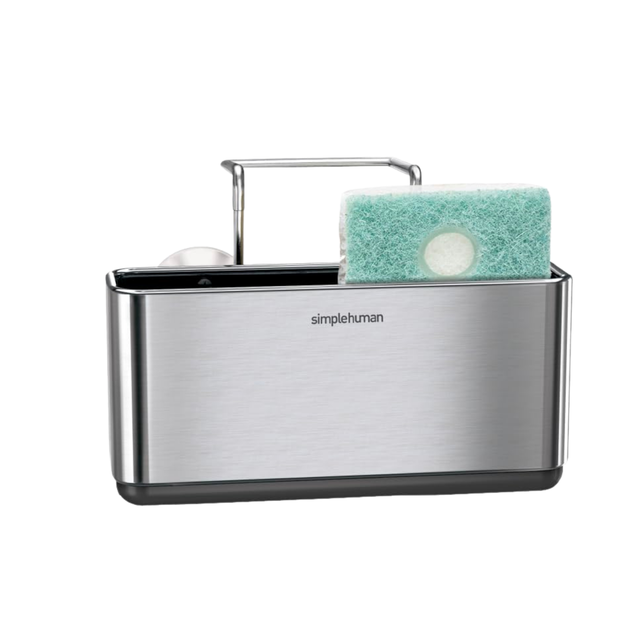 simplehuman slim sink caddy brushed stainless steel narrow design for small sinks